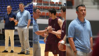Bordo Basketbol'da yeni sezon heyecanı başladı! Takımın ilk antrenmanına katılan