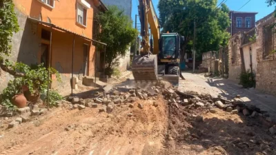 Bandırma Belediyesi Edincik'te ikinci etap yol yenilemeye başladı! Ulukara Kadı