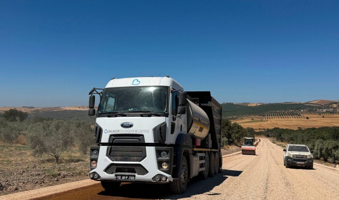 Balıkesir Büyükşehir Belediyesi, Gönen'de Havutça-Körpeağaç yolunu tamamladı. 2.500 metrelik yeni