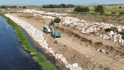 DSİ 25. Bölge, Manyas Kocaçay'da suyun akış güvenliğini ve taşkın
