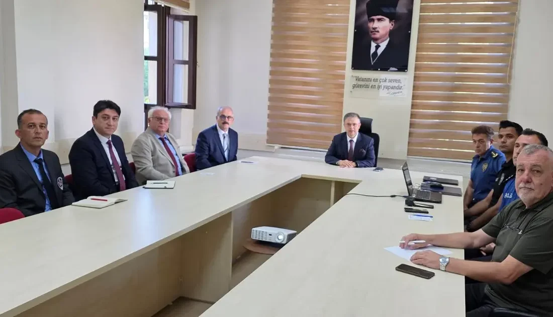 Bandırma'daki spor müsabakaları öncesi güvenlik tedbirleri değerlendirildi. İlgili kurumlar ve
