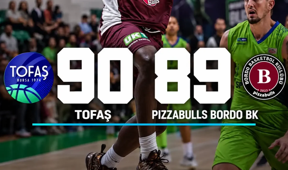 Pizzabulls Bordo BK, TOFAŞ'a son saniye üçlüğüyle 90-89 mağlup oldu.