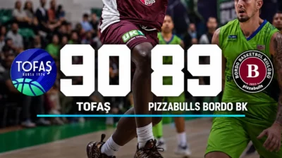 Pizzabulls Bordo BK, TOFAŞ'a son saniye üçlüğüyle 90-89 mağlup oldu.