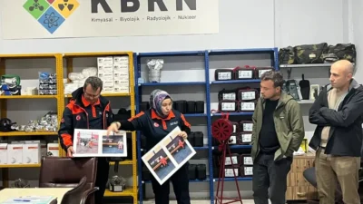 AFAD Balıkesir, Bandırma Eti Maden'e KBRN ve afet farkındalık eğitimi