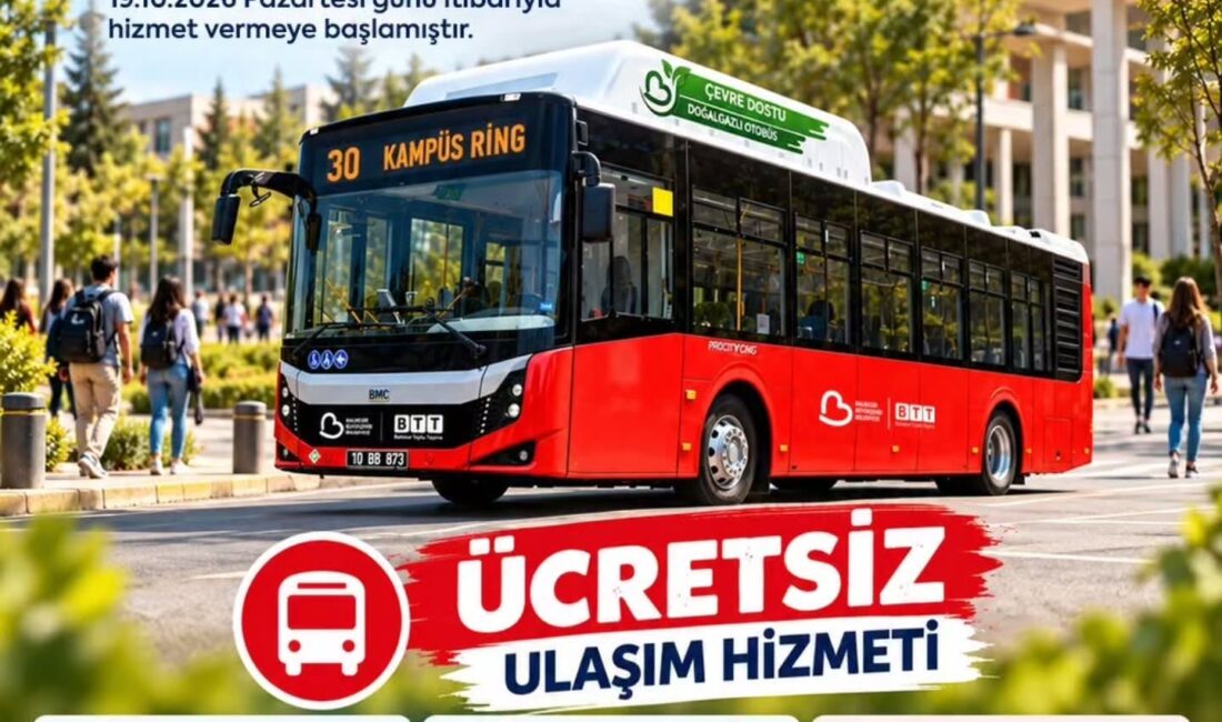 Bandırma Onyedi Eylül Üniversitesi kampüs içi ulaşım artık çok daha