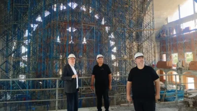 Bandırma Üniversite Camii inşaatındaki son gelişmeleri Yavuz Subaşı ve Erdinç
