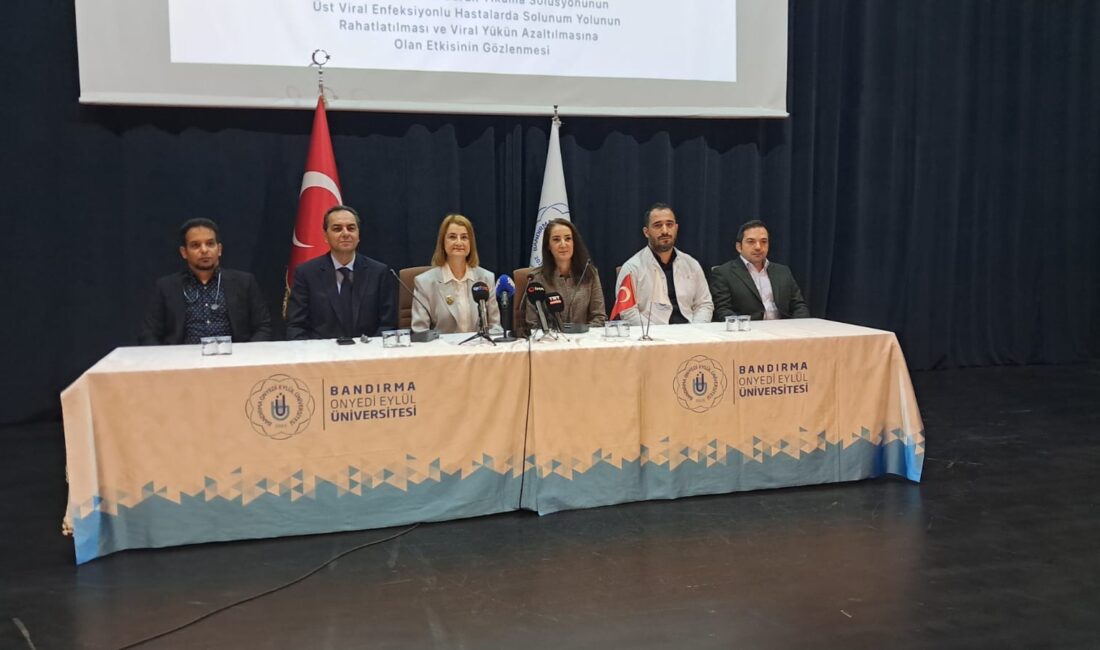 Bandırma Onyedi Eylül Üniversitesi'nden önemli gelişme: Nano lipozom sprey Faz