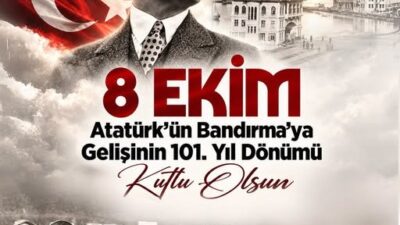 Türkiye Cumhuriyeti’nin kurucusu Gazi Mustafa Kemal Atatürk’ün 8 Ekim 1925