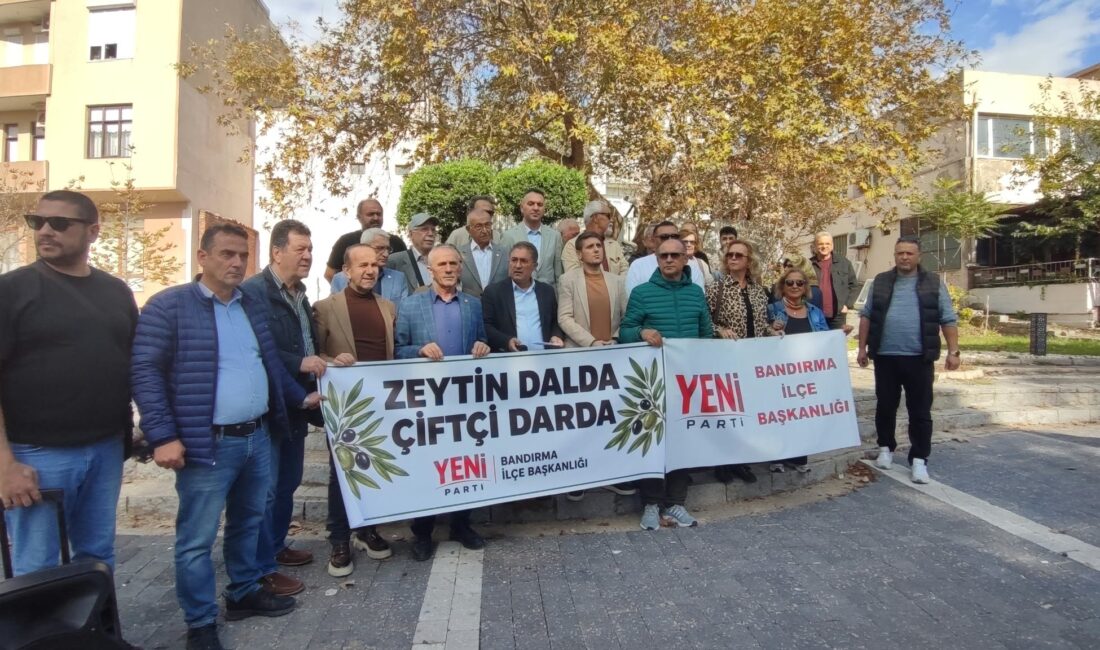 Yeni Parti Bandırma, Edincik'te zeytin fiyatlarındaki düşüşü ve üreticinin mağduriyetini